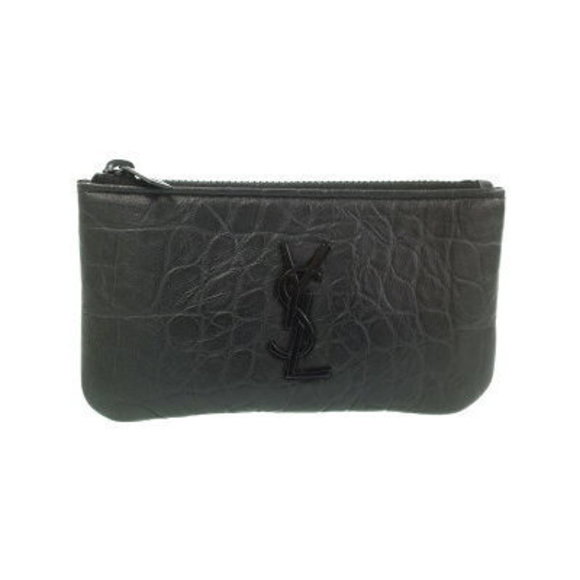 SAINT LAURENT PARIS Monogram Key Pouch Case - Picture 1 of 5